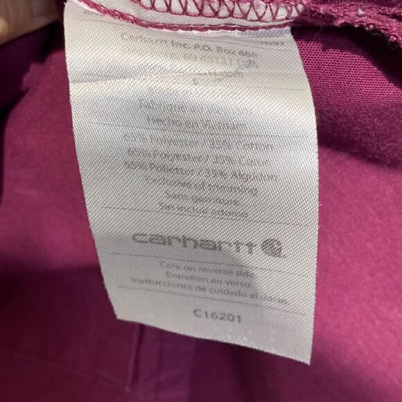 Carhartt Women's Scrub Suit Top In Magenta Size M - Picture 8 of 9